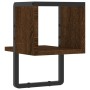 Wandregal mit Stange aus brauner Eiche 20x25x30 cm von , Regale und Regale - Ref: Foro24-836277, Preis: 11,02 €, Rabatt: %