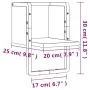Wall shelf with brown oak bar 20x25x30 cm by , Shelves and shelves - Ref: Foro24-836277, Price: 10,93 €, Discount: %