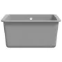 Fregadero de cocina de granito con un seno gris de vidaXL, Fregaderos - Ref: Foro24-142961, Precio: 123,06 €, Descuento: %