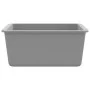Fregadero de cocina de granito con un seno gris de vidaXL, Fregaderos - Ref: Foro24-142961, Precio: 123,06 €, Descuento: %