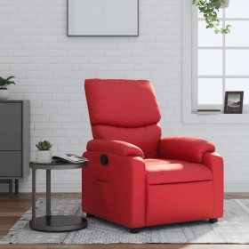 Red synthetic leather recliner by , Armchairs - Ref: Foro24-373439, Price: 263,59 €, Discount: %