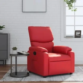 Red synthetic leather recliner by , Armchairs - Ref: Foro24-373439, Price: 258,49 €, Discount: %
