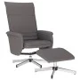 Reclining armchair with footrest in gray synthetic leather by , Armchairs - Ref: Foro24-356647, Price: 119,91 €, Discount: %