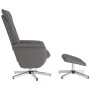 Reclining armchair with footrest in gray synthetic leather by , Armchairs - Ref: Foro24-356647, Price: 119,91 €, Discount: %