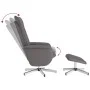 Reclining armchair with footrest in gray synthetic leather by , Armchairs - Ref: Foro24-356647, Price: 119,91 €, Discount: %