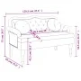 Bench with yellow velvet cushions 120.5x65x75 cm by , Banks - Ref: Foro24-372146, Price: 211,33 €, Discount: %