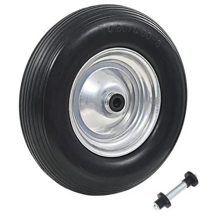 Wheelbarrow wheel with solid axle PU 4.00-8 390 mm by vidaXL, Hoists, cranes and carts - Ref: Foro24-142978, Price: 33,87 €, ...