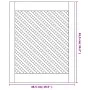 Mesh wardrobe doors 2 units pine wood 49.5x61.5 cm by , cabinet doors - Ref: Foro24-372791, Price: 62,79 €, Discount: %