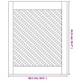Rankgitter Schranktüren 2 Stück Kiefernholz 49,5x61,5 cm von , Schranktüren - Ref: Foro24-372791, Preis: 64,15 €, Rabatt: %