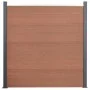 Brown WPC fence panel set 699x186 cm by , fence panels - Ref: Foro24-3211832, Price: 1,00 €, Discount: %