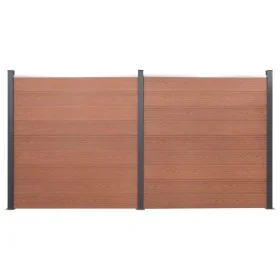 Set braune WPC-Zaunpaneele 353x186 cm von , Zaunpaneele - Ref: Foro24-3211830, Preis: 604,78 €, Rabatt: %