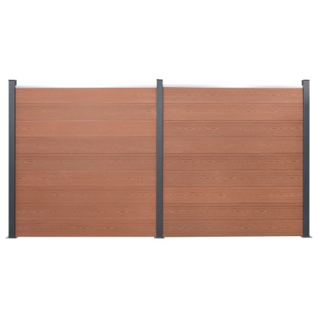 Set braune WPC-Zaunpaneele 353x186 cm von , Zaunpaneele - Ref: Foro24-3211830, Preis: 583,46 €, Rabatt: %
