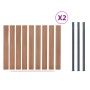 Set braune WPC-Zaunpaneele 353x186 cm von , Zaunpaneele - Ref: Foro24-3211830, Preis: 583,46 €, Rabatt: %