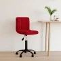 Drehbarer Bürostuhl aus rotem Samt von , Bürostühle - Ref: Foro24-334362, Preis: 75,12 €, Rabatt: %