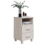 Mesitas de noche 2 uds HAMAR pino macizo blanco 40x35x62 cm de vidaXL, Mesitas de noche - Ref: Foro24-340417, Precio: 97,43 €...