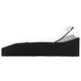Lounger with black synthetic rattan cushion by vidaXL, Loungers - Ref: Foro24-44134, Price: 160,10 €, Discount: %