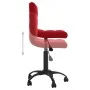 Red Velvet Swivel Office Chair by , Office chairs - Ref: Foro24-334362, Price: 75,30 €, Discount: %