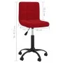 Red Velvet Swivel Office Chair by , Office chairs - Ref: Foro24-334362, Price: 75,30 €, Discount: %