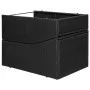 Liege mit schwarzem synthetischem Rattankissen von vidaXL, Liegen - Ref: Foro24-44134, Preis: 160,10 €, Rabatt: %