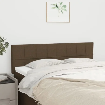 Headboards 2 units dark brown fabric 72x5x78/88 cm by , Headboards and footboards - Ref: Foro24-346049, Price: 61,59 €, Disco...