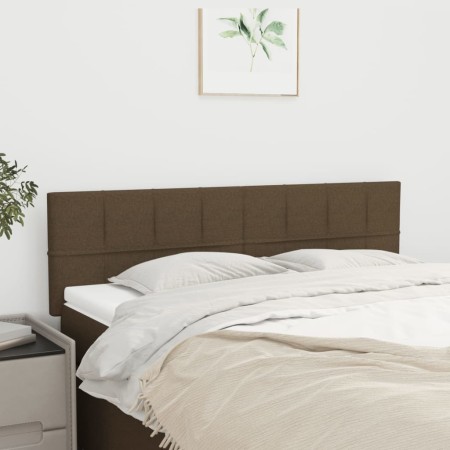 Kopfteile 2 Einheiten dunkelbrauner Stoff 72x5x78/88 cm von , Kopf- und Fußteile - Ref: Foro24-346049, Preis: 58,85 €, Rabatt: %