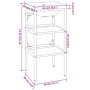 Estructura de baño con lavabo incorporado hierro negro
