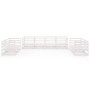 8-teiliges Garten-Lounge-Set aus weißem massivem Kiefernholz von , Gartensets - Ref: Foro24-3075460, Preis: 504,93 €, Rabatt: %