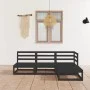Gartenmöbel-Set 4-teilig aus schwarzem massivem Kiefernholz von , Gartensets - Ref: Foro24-3075488, Preis: 279,99 €, Rabatt: %