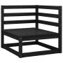 Gartenmöbel-Set 4-teilig aus schwarzem massivem Kiefernholz von , Gartensets - Ref: Foro24-3075488, Preis: 279,99 €, Rabatt: %