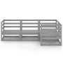 Juego de muebles de jardín 4 piezas gris madera maciza de pino de , Conjuntos de jardín - Ref: Foro24-3075546, Precio: 234,58...