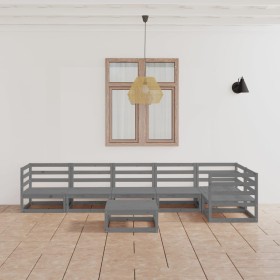 Gartenmöbel 7-teilig, graues massives Kiefernholz von , Gartensets - Ref: Foro24-3075571, Preis: 399,01 €, Rabatt: %
