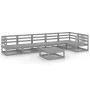 Muebles de jardín 7 piezas gris madera de pino maciza de , Conjuntos de jardín - Ref: Foro24-3075571, Precio: 393,56 €, Descu...