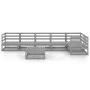 Muebles de jardín 7 piezas gris madera de pino maciza de , Conjuntos de jardín - Ref: Foro24-3075571, Precio: 393,56 €, Descu...
