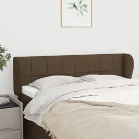 Dark gray fabric headboard 147x23x78/88 cm by , Headboards and footboards - Ref: Foro24-3117145, Price: 75,13 €, Discount: %
