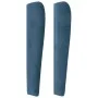 Headboard with dark blue velvet ears 147x23x118/128 cm by , Headboards and footboards - Ref: Foro24-3118008, Price: 116,34 €,...