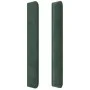 Headboard with dark green velvet ears 147x16x118/128cm by , Headboards and footboards - Ref: Foro24-3119631, Price: 130,09 €,...