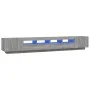 Set muebles TV con LEDs 3 pzas madera contrachapada gris Sonoma de , Muebles TV - Ref: Foro24-3120174, Precio: 157,84 €, Desc...
