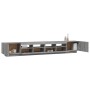 Set muebles TV con LEDs 3 pzas madera contrachapada gris Sonoma de , Muebles TV - Ref: Foro24-3120174, Precio: 162,19 €, Desc...