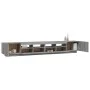 Set muebles TV con LEDs 3 pzas madera contrachapada gris Sonoma de , Muebles TV - Ref: Foro24-3120174, Precio: 157,84 €, Desc...