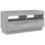 Set muebles TV con LEDs 3 pzas madera contrachapada gris Sonoma de , Muebles TV - Ref: Foro24-3120174, Precio: 157,84 €, Desc...