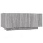 Set muebles TV con LEDs 3 pzas madera contrachapada gris Sonoma de , Muebles TV - Ref: Foro24-3120174, Precio: 157,84 €, Desc...