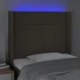 Cabecero con LED de tela gris taupe 93x16x118/128 cm de , Cabeceros y pies de cama - Ref: Foro24-3124034, Precio: 77,13 €, De...