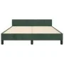 Dark green velvet bed frame with headboard 140x200 cm by , Beds and slatted bases - Ref: Foro24-3125760, Price: 222,05 €, Dis...
