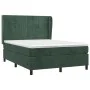 Box spring bed with dark green velvet mattress 140x190 cm by , Beds and slatted bases - Ref: Foro24-3129210, Price: 541,11 €,...