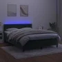 Box spring bed with mattress and LED dark green velvet 140x200cm by , Beds and slatted bases - Ref: Foro24-3134408, Price: 43...