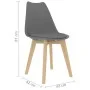 Dining chairs 2 units gray plastic by vidaXL, dining chairs - Ref: Foro24-244785, Price: 134,44 €, Discount: %