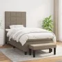 Box spring bed with taupe gray fabric mattress 90x200 cm by , Beds and slatted bases - Ref: Foro24-3136569, Price: 402,31 €, ...