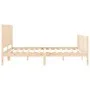Estructura de cama con cabecero madera maciza 160x200 cm de , Camas y somieres - Ref: Foro24-3192956, Precio: 151,42 €, Descu...