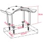 Silberner Kamindeckel aus Edelstahl von vidaXL, Zubehör für Holzöfen und Kamine - Ref: Foro24-142983, Preis: 74,35 €, Rabatt: %