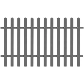 WPC garden picket fence 200x120 cm by vidaXL, fenced with pickets - Ref: Foro24-42821, Price: 112,89 €, Discount: %